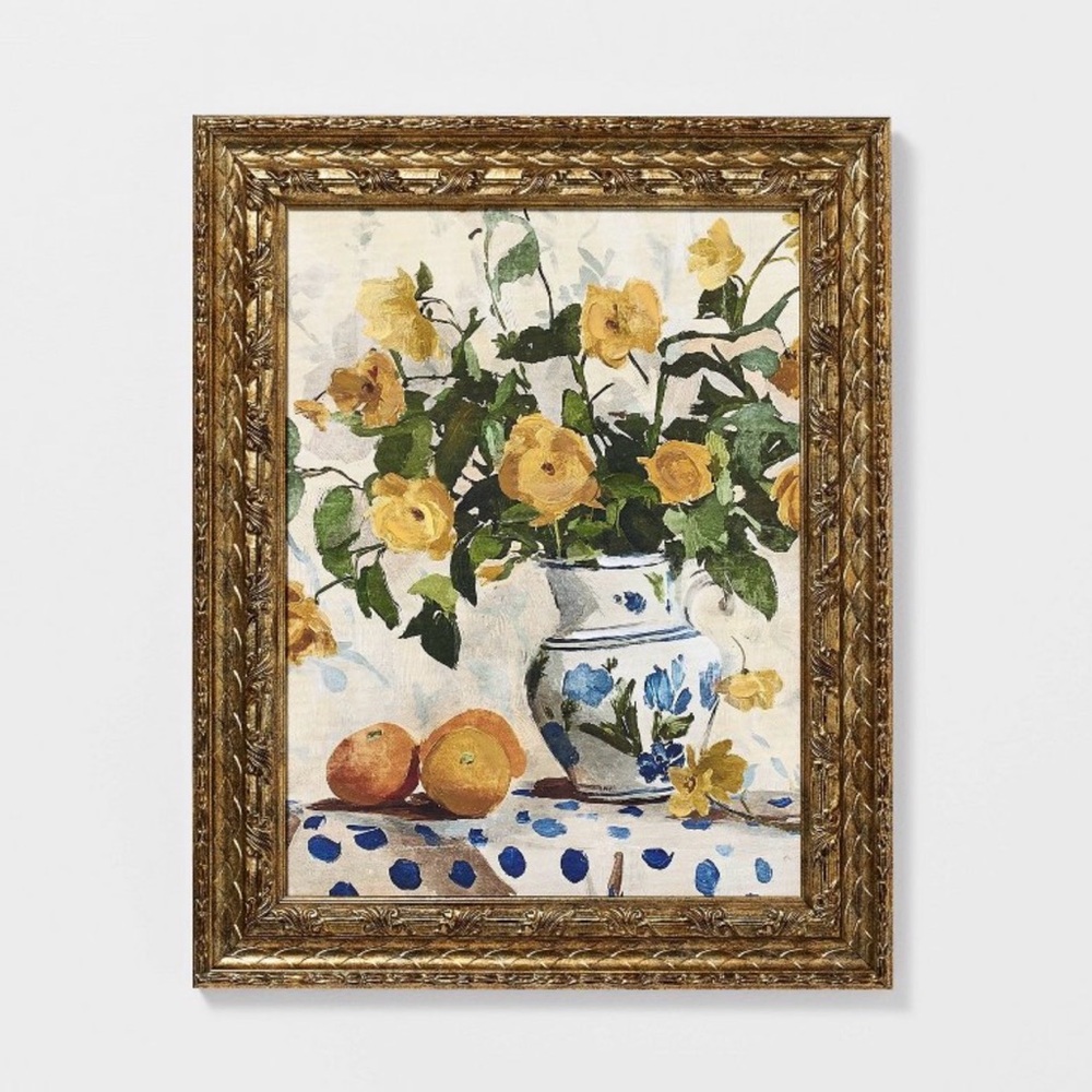 16”x20” Viral Floral Painting Wall Art - Threshold designed with Studio McGee